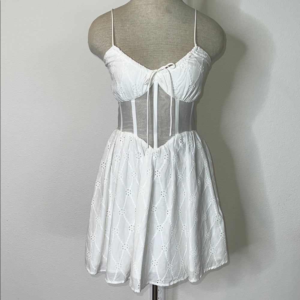 Saba Skirt Salita Eyelet Sheer Corset Dress